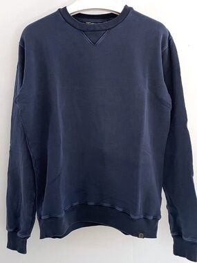 Nemen Garment Dyed Crew Sweatshirt (Navy, Medium)